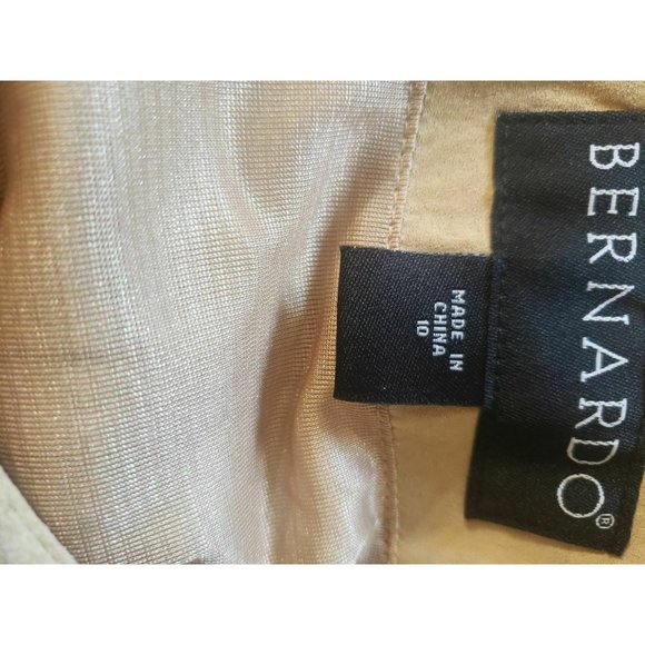 Bernardo Womens Brown Suede Leather Skirt Size 10 RN#94868 F02101 - Picture 4 of 6